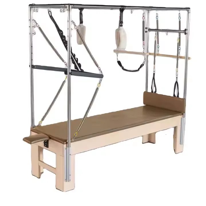 Multi-functional Maple Wood Pilates Reformer Machine for Fitness Studios & Home Workouts