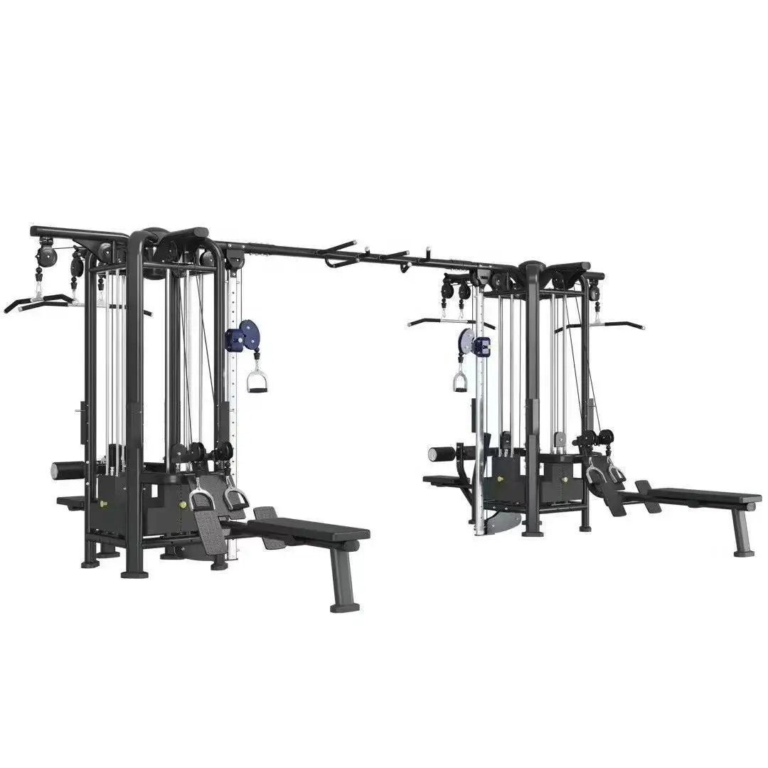 8-Station Multi-Jungle Steel Commercial Gym Equipment for Space-Efficient Commercial Fitness Centers