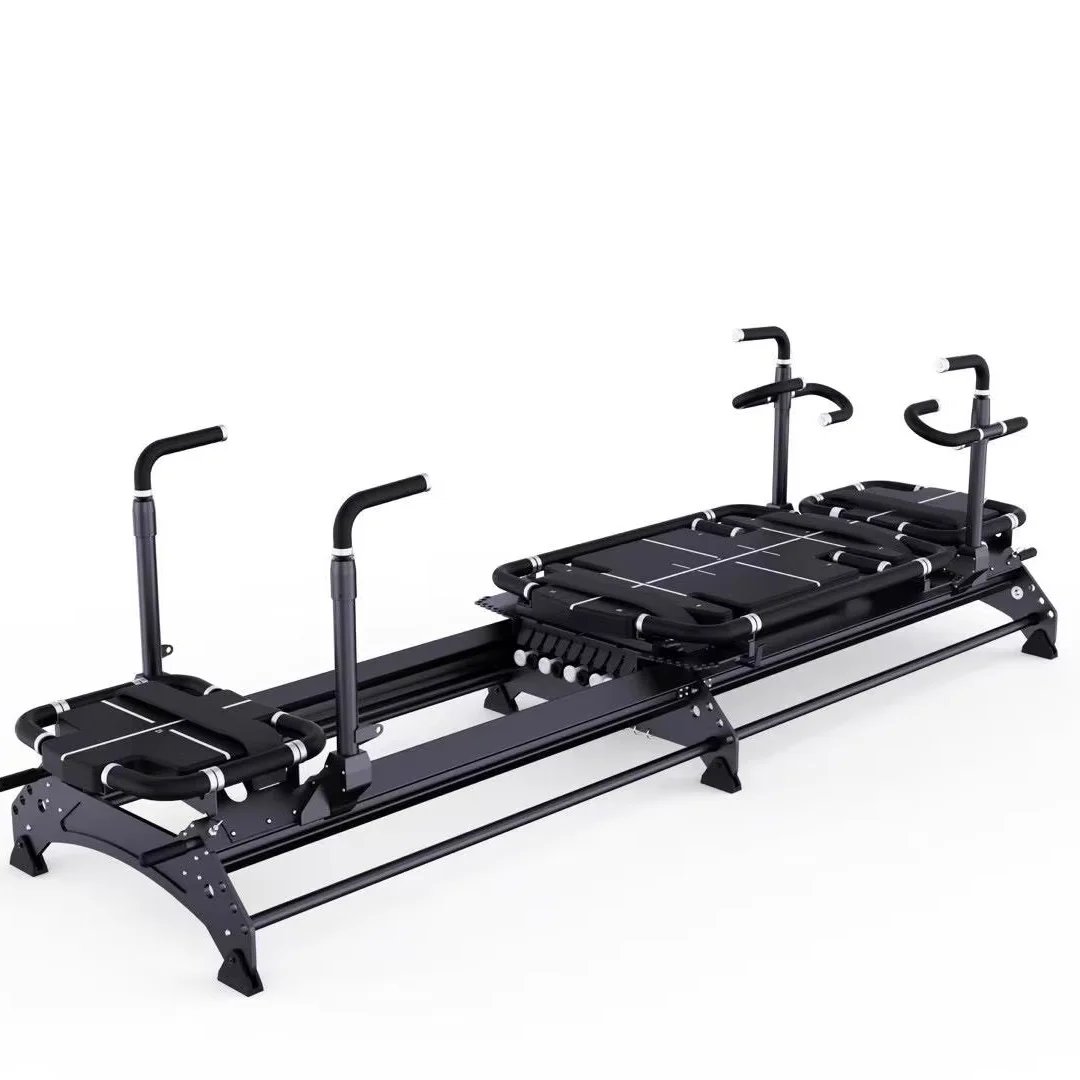 Pilates Reformer Machine with Anti-Slip Design - 220kg Capacity Aluminum Professional Equipment