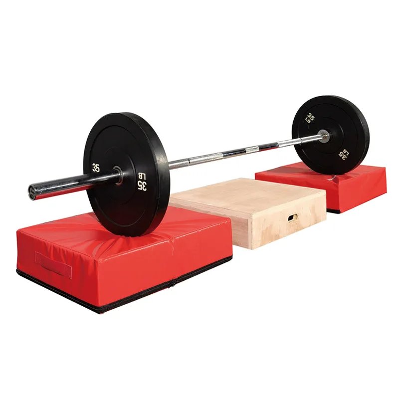 Fitness Barbell Mat Pair High Density Recycled Cotton Shock Absorption Protective Flooring Cushion Pad for Home Gym