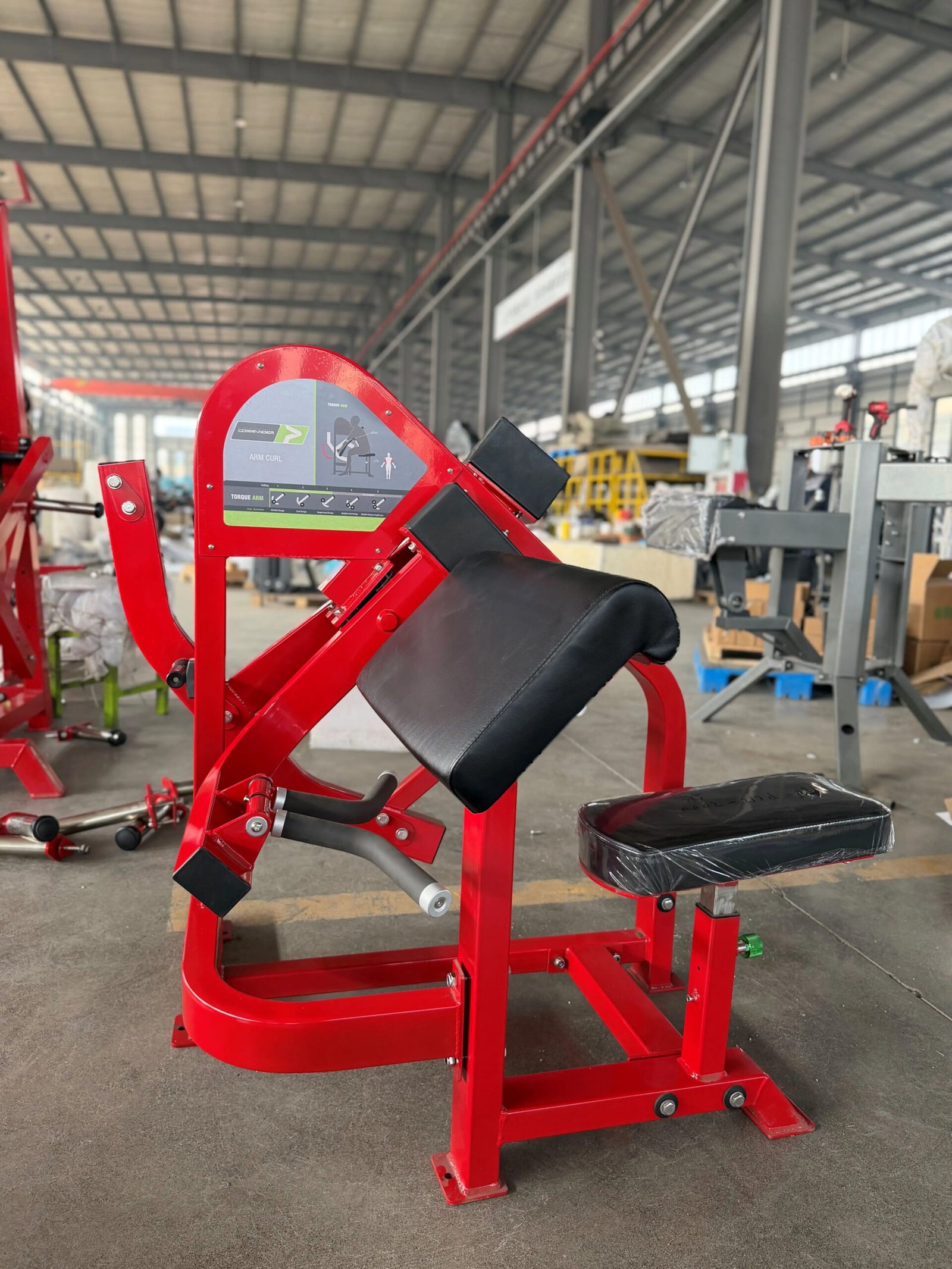 Plated Loaded Seated Biceps Curl Machine for Commercial Gym Strength Training - Image 3