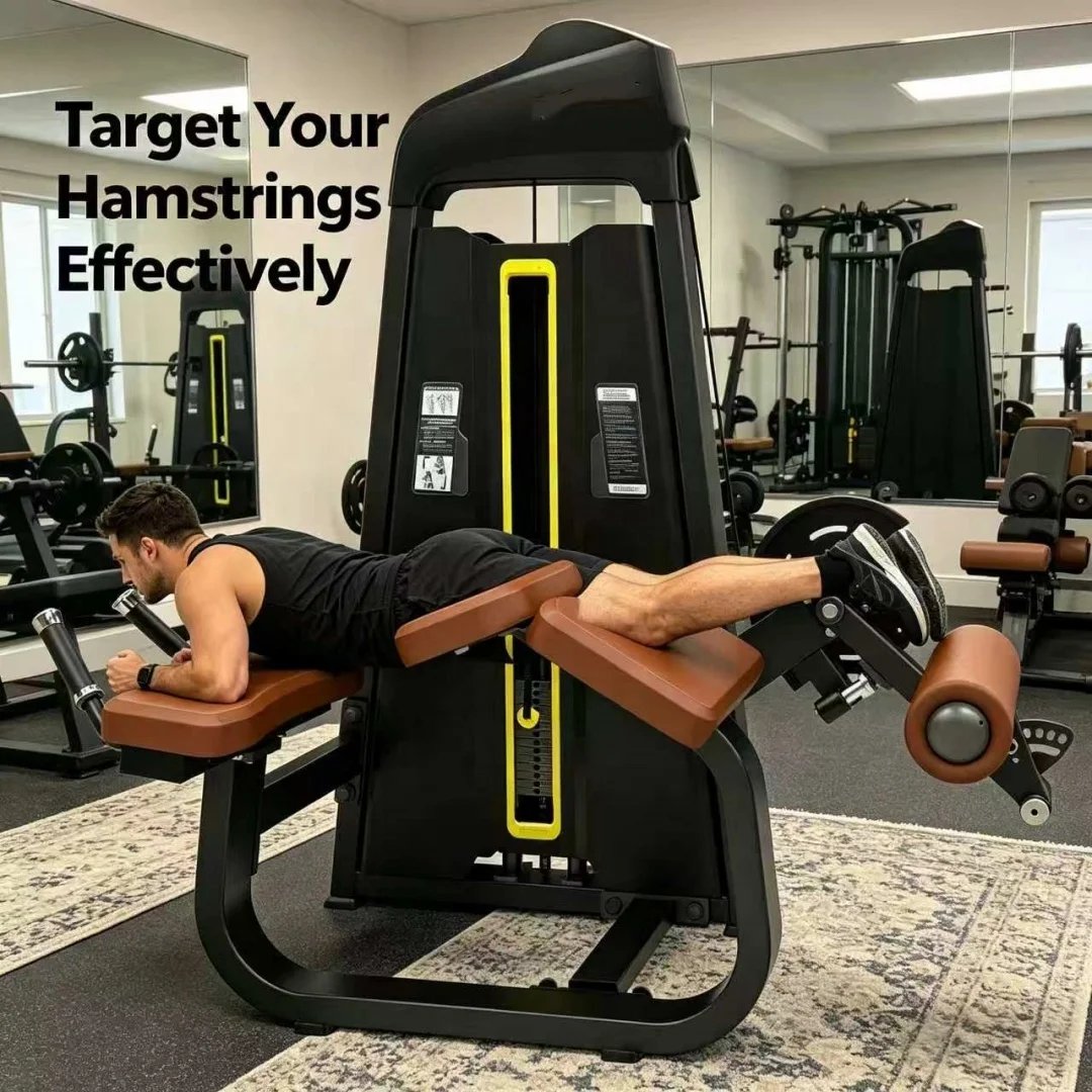 Prone Leg Curl Machine for Commercial Gyms – Heavy-Duty Hamstring Isolation Trainer with Smooth Motion