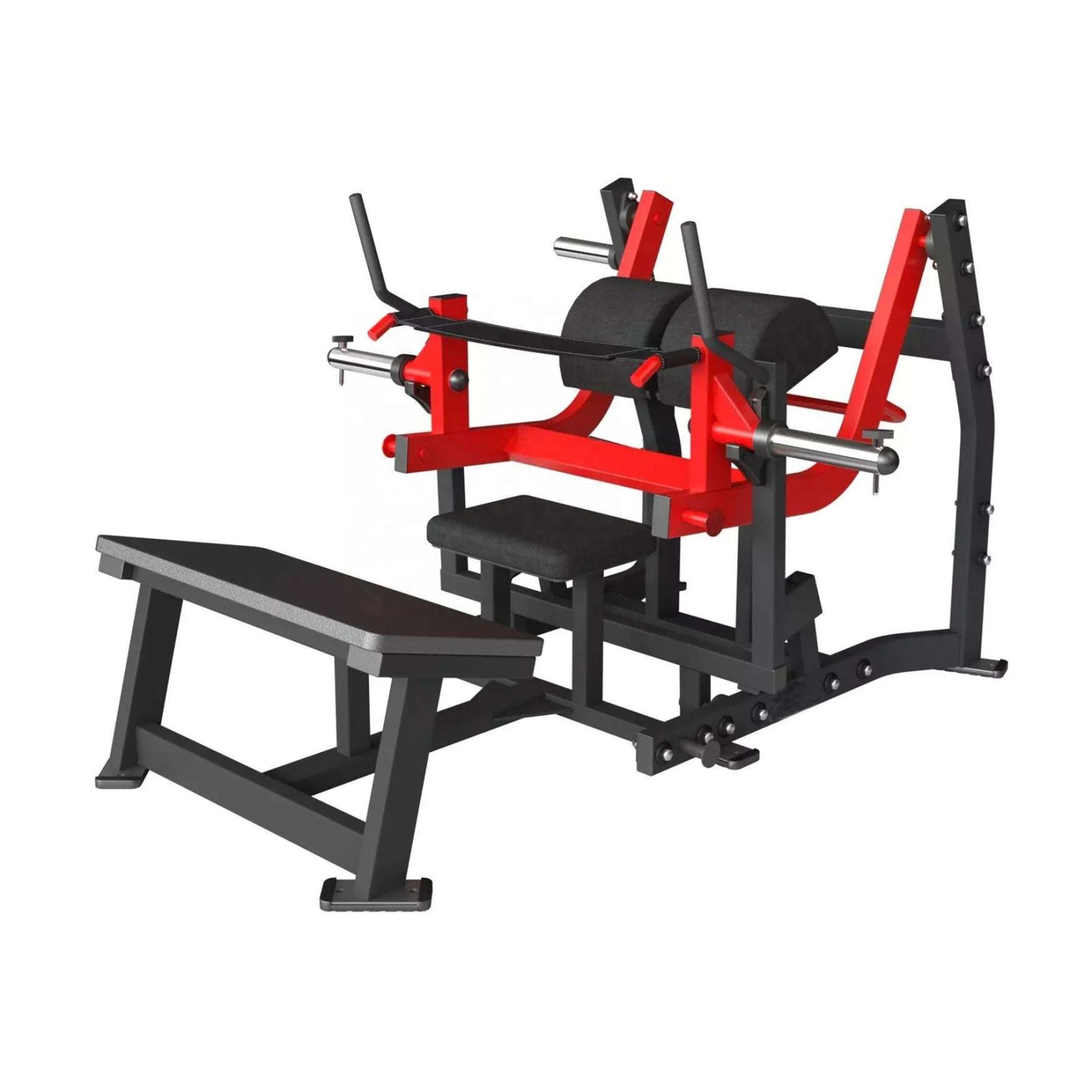 Hip Thrust Machine Plate Loaded with 300kg Capacity Adjustable Commercial Gym Equipment