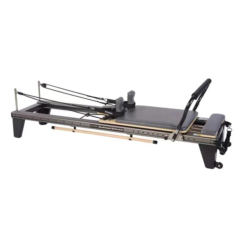 Pilates Reformer with 220kg Max User Weight Aluminium for Studio Home Use