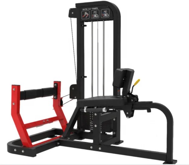Seated Calf Raise Gym Machine Adjustable Heavy-Duty Steel for Commercial Fitness Centers