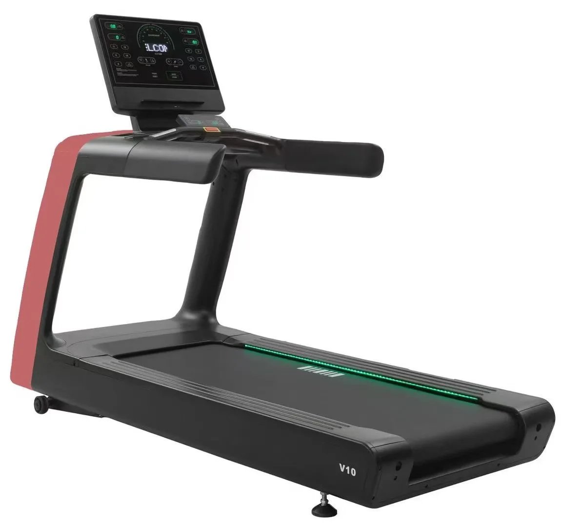 Motorized Electric Treadmill with LED Display for Commercial Gym Cardio Training