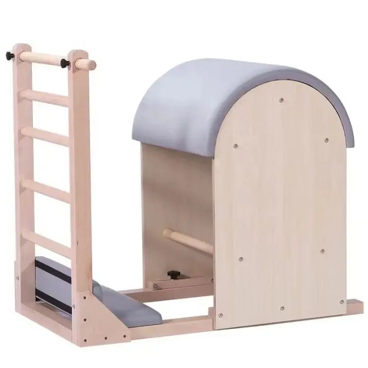 Pilates Ladder Barrel Trainer with Multi-level Adjustment for Core & Flexibility Training