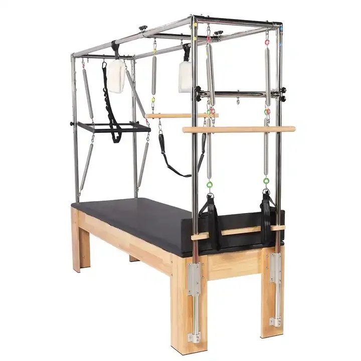Commercial Solid Wood Yoga Cadillac Bed with Adjustable Bracket for Pilates Studios