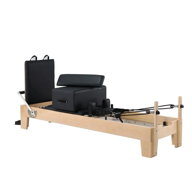 Pilates Reformer Machine with Maple Wood Construction for Studio & Home Use