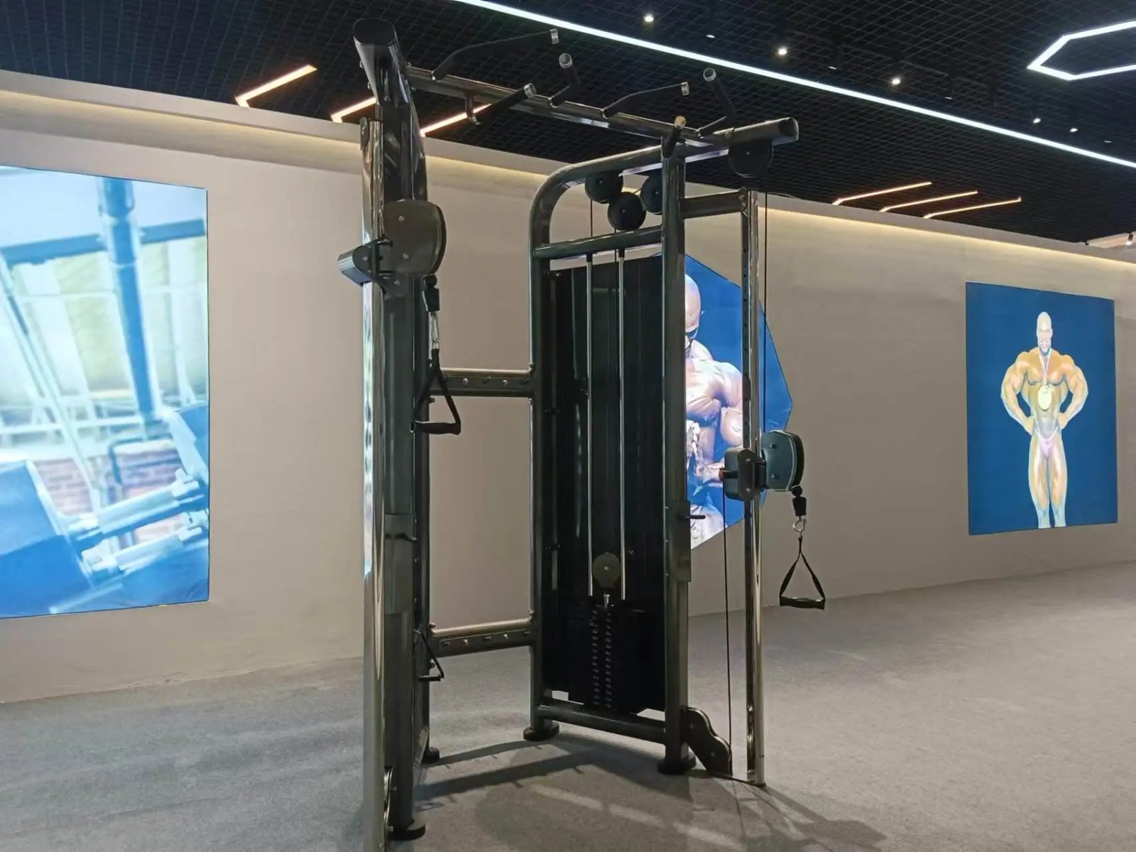 Commercial Smith Machine Cable Crossover Trainer with 300KG Capacity for Gyms - Image 6