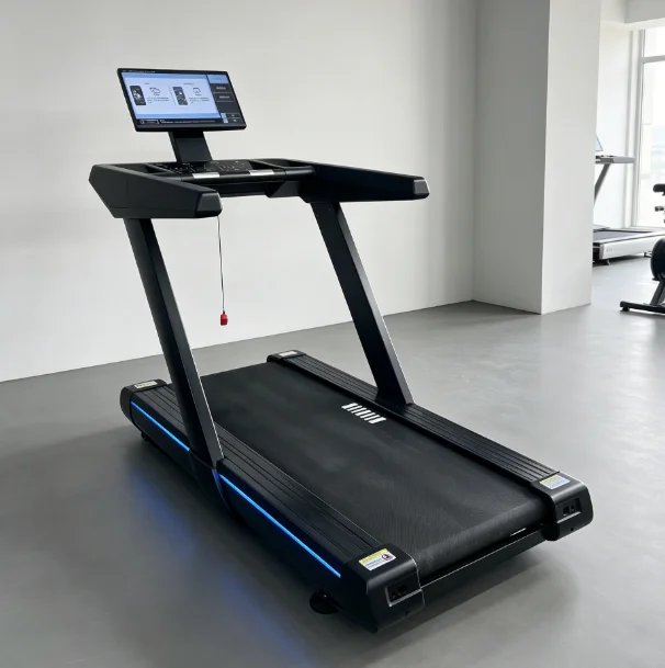 360° Rotatable HD Screen Commercial Treadmill - BICKFIT Pro Gym Cardio Equipment