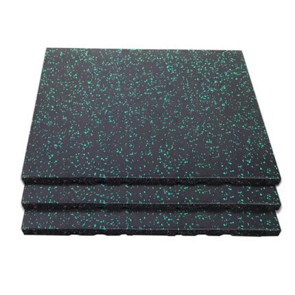 Gym Rubber Floor Mat 10-50mm Thick Shock Absorbing Waterproof Sport Flooring for Fitness Centers