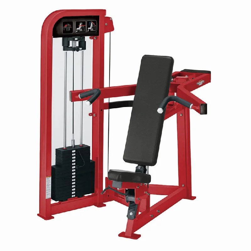 Plate Load Shoulder Press Machine with Quick Pin Load Selection for Commercial Gyms