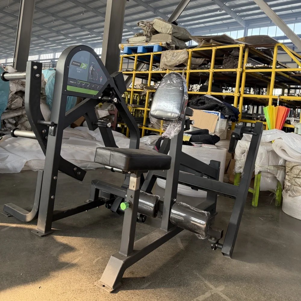 Plate Loaded Seated Row Machine for Back Muscle - Heavy-Duty Steel Commercial Gym Equipment
