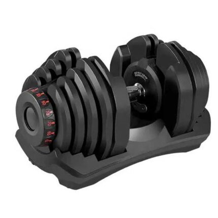 Adjustable Dumbbells Set with Custom Logo 24kg/40kg Rubber Coated for Gym Strength Training