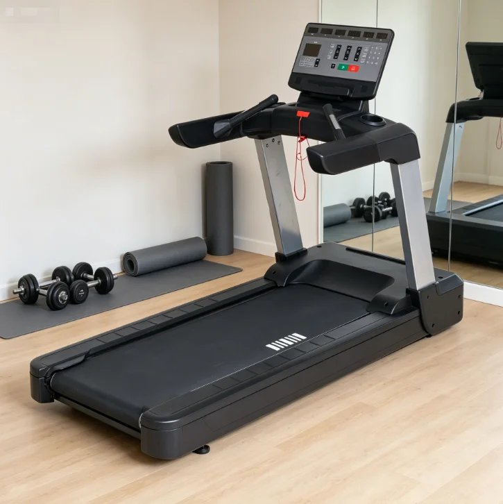 Commercial Treadmill with LED Screen for Gyms - Heavy-Duty Motor & Shock Absorption