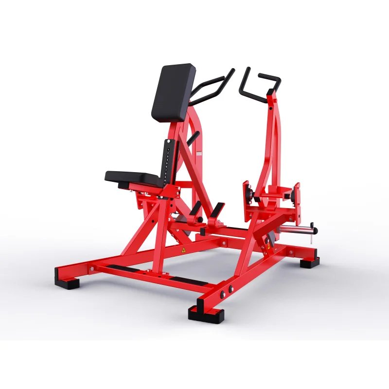 Commercial Steel Seated Low-position Rowing Machine with Pull-up Trainer for Gyms