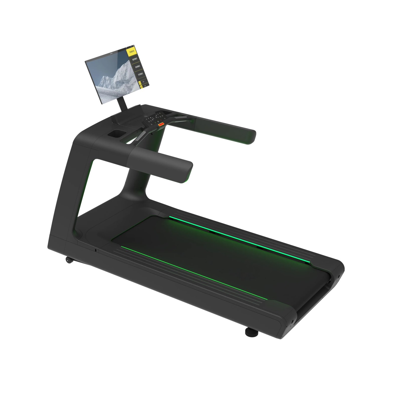 Commercial Electric Treadmill with LCD Projection & 400 lbs High Load Capacity for Gyms