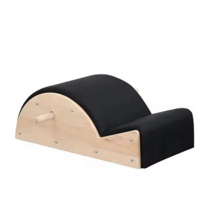 Maple Wood Pilates Spine Corrector for Scoliosis Stretch with Ergonomic PU Leather Padding