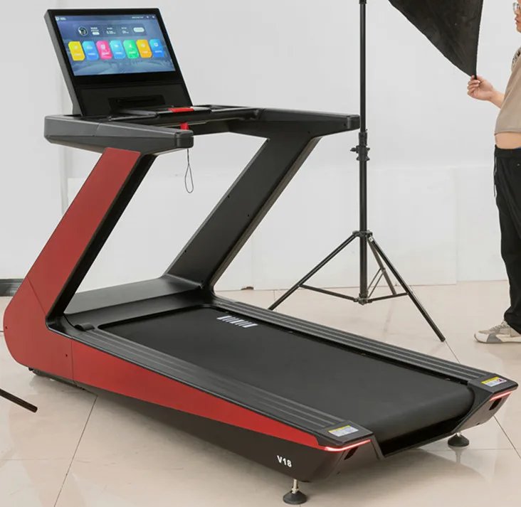 Commercial Treadmill with 10-inch Touch Screen LCD for Gyms and Fitness Centers
