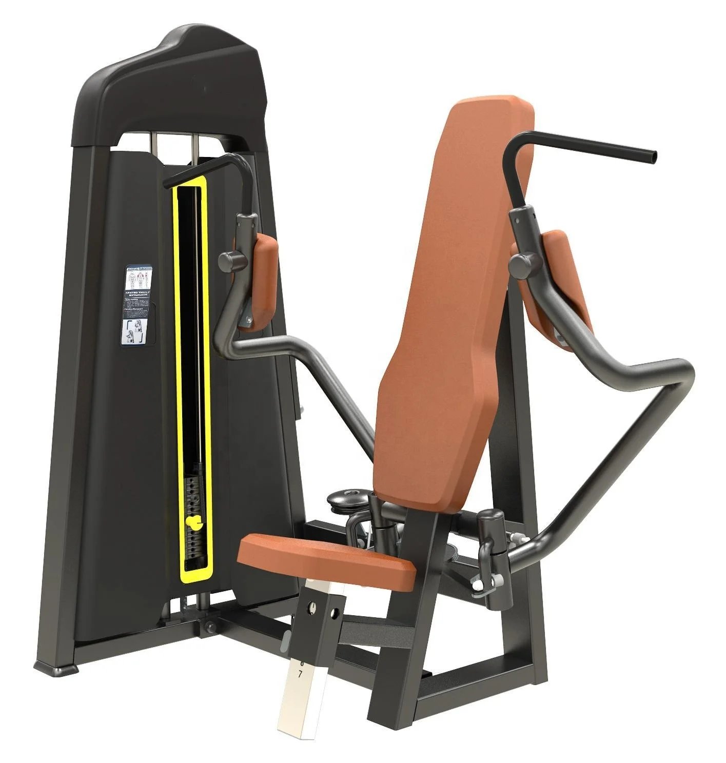 Commercial 70kg Weight Stack Steel Butterfly Leg Strength Machine for Gym Lower Body Training