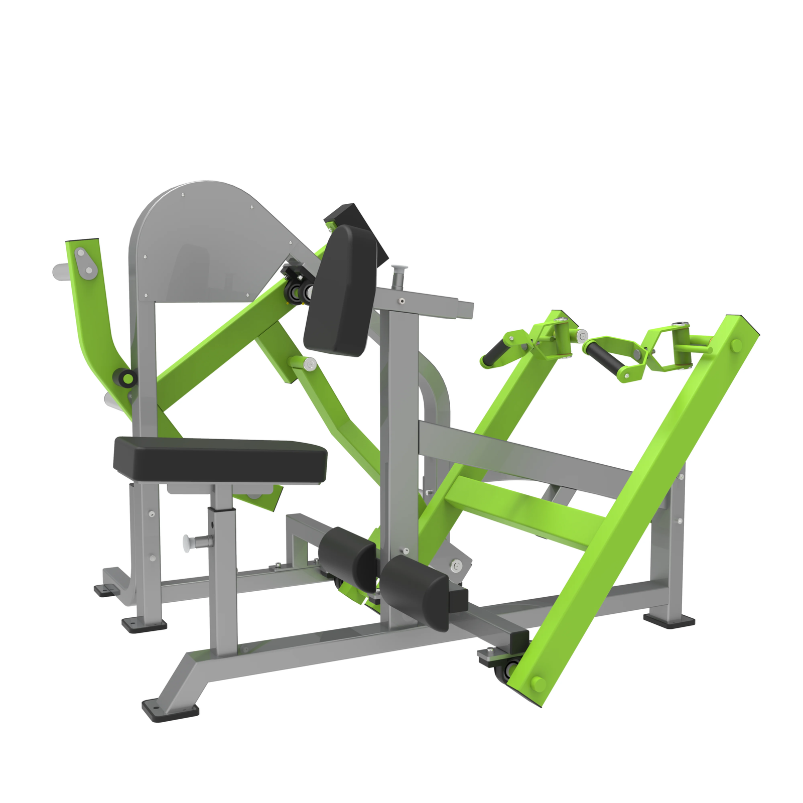 Plated Loaded Seated Row Machine with 300kg Capacity for Commercial Gym Strength Training