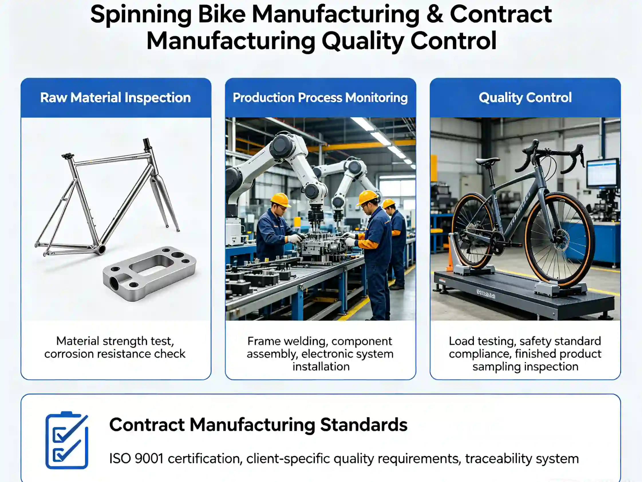 Spinning bike contract manufacturing quality control Spinning bike manufacturing