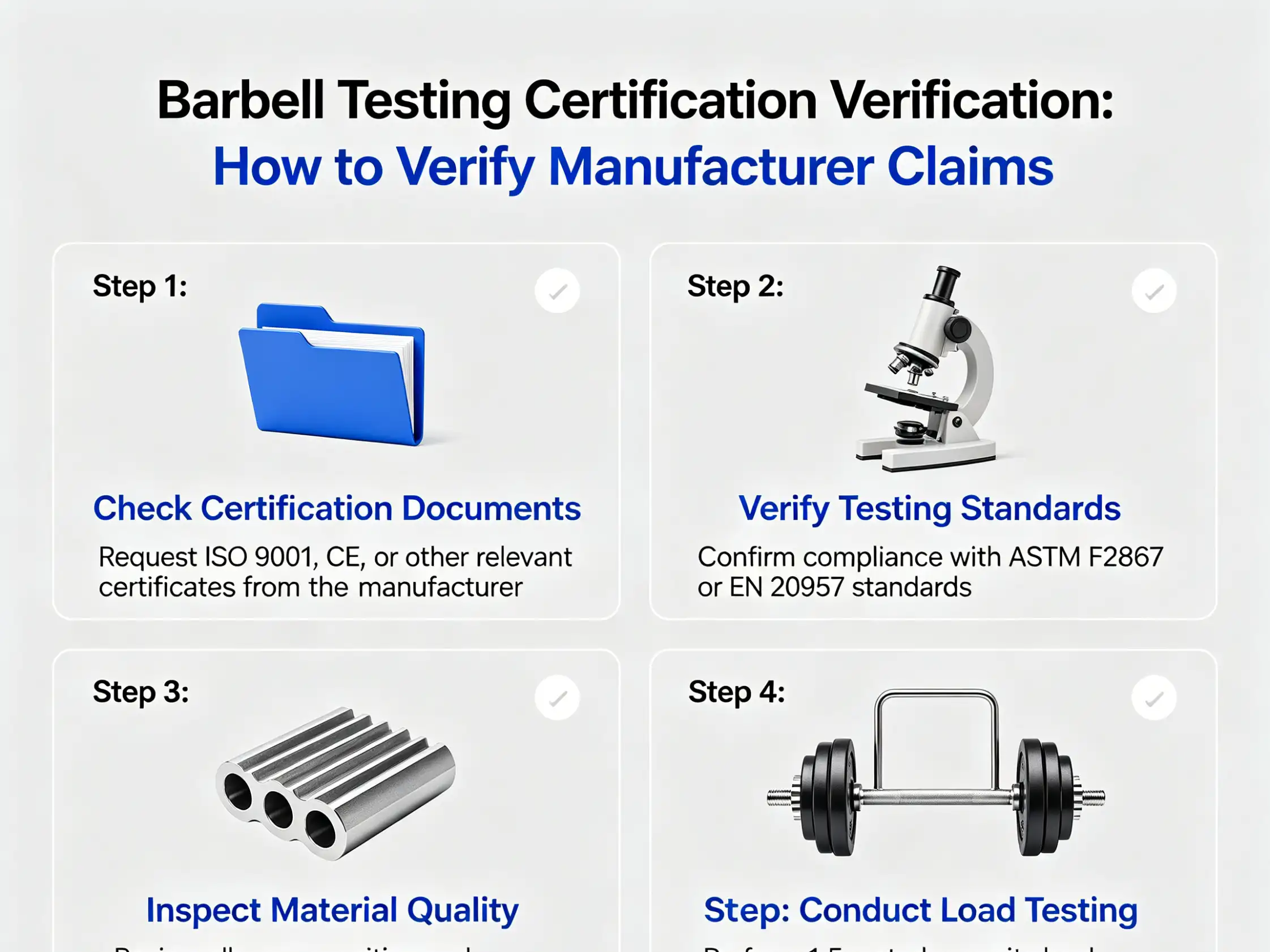 Complete barbell quality evaluation Barbell bar total cost factors