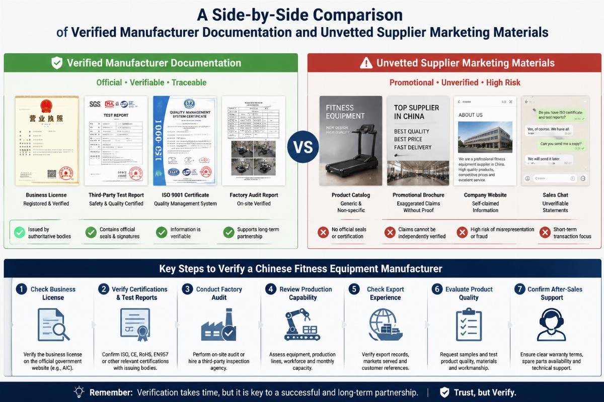 How to Verify Chinese Fitness Equipment Manufacturers: 5 Key Checks for Bulk Orders