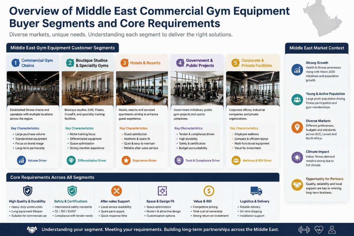 How to Sell Commercial Gym Equipment to Middle East as Chinese Manufacturers