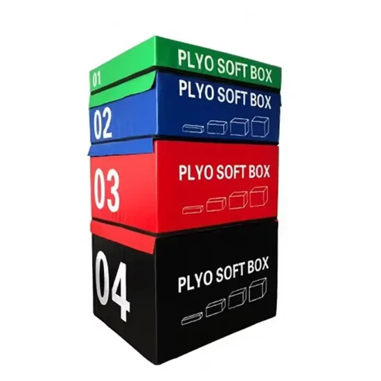 Commercial Foam Plyometric Box Jump 4 Sizes for Bodybuilding Balance Training