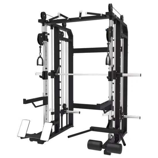 Commercial Multi Function Smith Machine Cable Crossover Power Rack