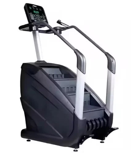 Compact Electric Stair Climbing Machine with Rollers for Commercial Gyms