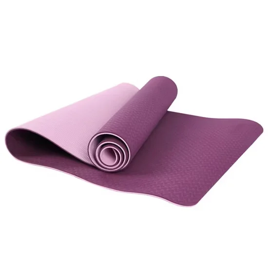 Custom Logo TPE Yoga Mat 6mm Eco Friendly Double Layer Wholesale