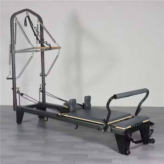 Gym Fitness Aluminum Pilates Reformer Machine with Tower