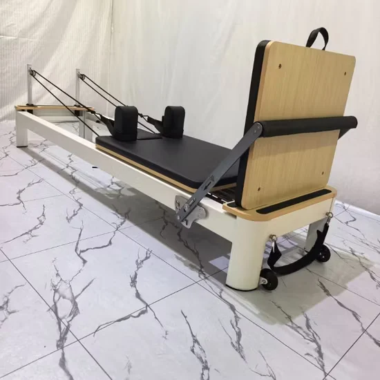 Home Use White Aluminium Pilates Reformer for Studio