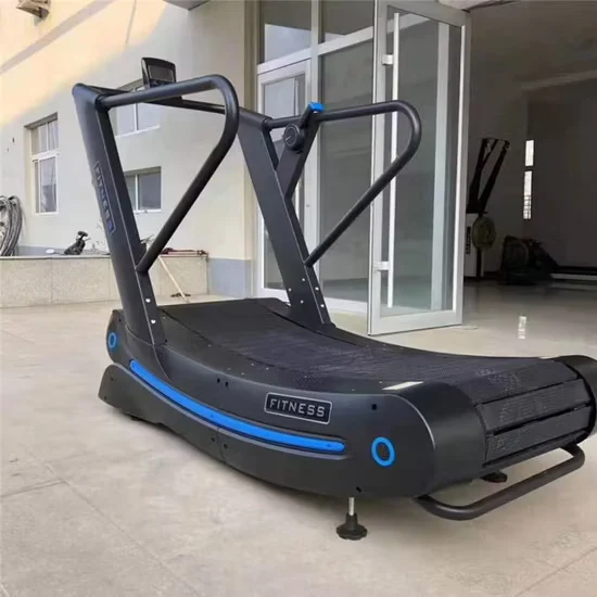 Non-Motorized Self-Generated Curve Fitness Treadmill