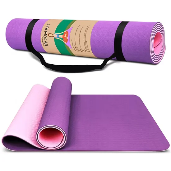 Non Slip Custom Fitness Sports TPE PU Yoga Mat 10mm for Home Exercise Gym Workout