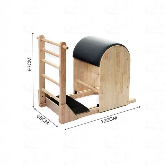 Oak Wood Arc Pilates Ladder Barrel for Studio & Training Center