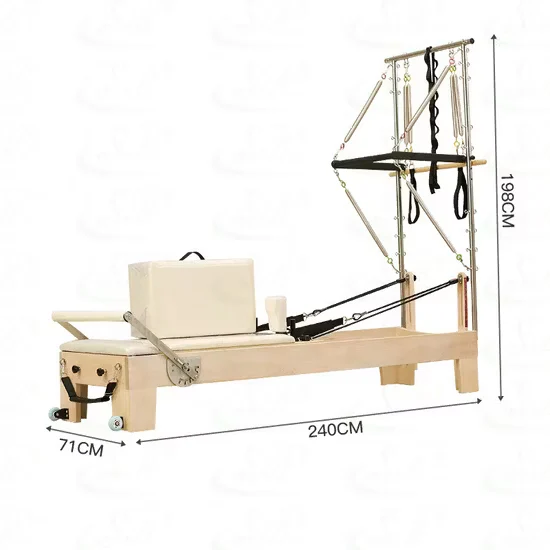 Pilates Reformer with Half Trapeze Tower for Commercial Studio Use