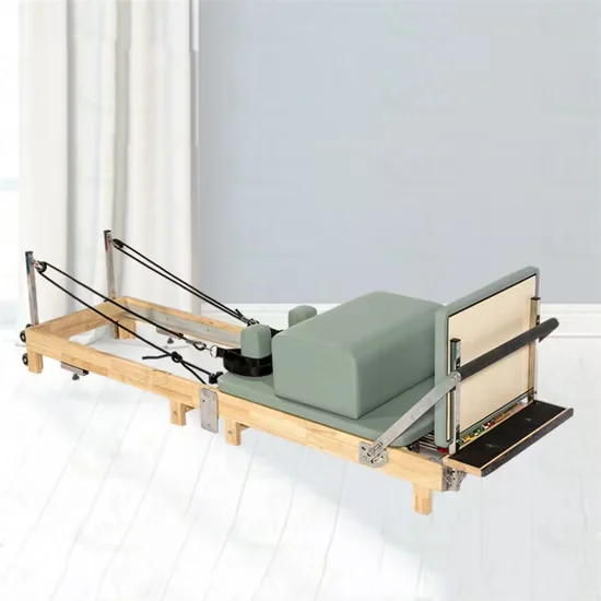 Senrui SRY-20C Wooden Folding Pilates Reformer for Home Use