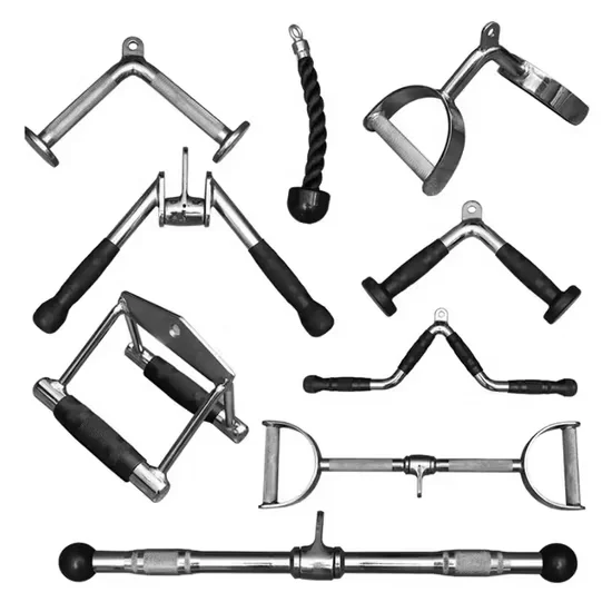 Versatile Power Rack Handle and Pull Up Bar Accessories Set for Commercial Gym