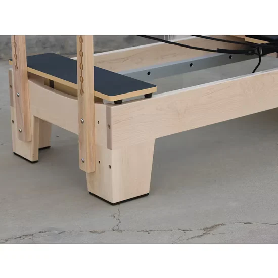 Wood Pilates Reformer Bed Machine for Home Gym & Studio